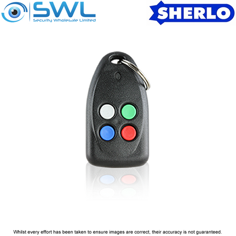 Sherlotronics TX-4 433MHz 4 Button Key Ring Transmitter