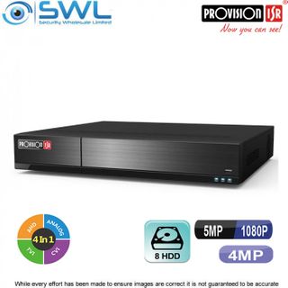 Provision-ISR SH-32400A-5(2U) 32CH Hybrid DVR 32x AHD +4CH IP 8x HDD. No HDD inc