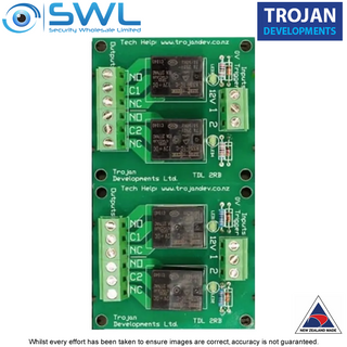 Trojan TDL 4RB – 4 Way Single Pole Relay Board 12VDC 8 Amp