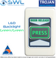 Trojan Press Rex Press To Exit Backlight Green-Green 12VDC / 24VDC