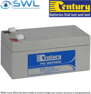 Century PS1232, 12v 3.2 A/H Sealed Lead Acid Battery