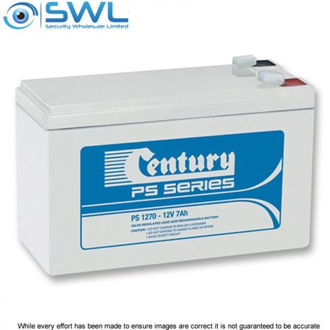 Century PS1270, 12v 7.0 A/H Sealed Lead Acid  Battery