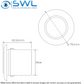 Round Flush Mount Internal Piezo Siren 12VDC, 250mA, 120dB