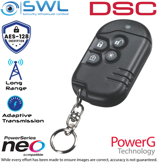 DSC Neo: PG4939 Wireless 433MHz 4 Button Remote