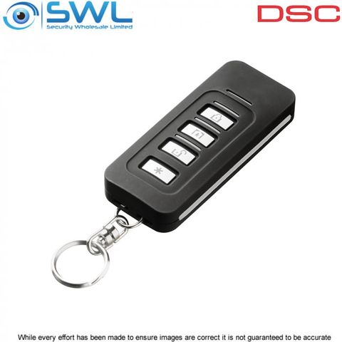 DSC Neo: PG4929 Wireless 433MHz 4-Button Remote with Signal Quality Indication