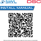 DSC Neo: HS2LCDWF433 WIRE-FREE 433MHz Full English LCD 2-Way Keypad