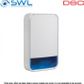DSC Neo: PG4911B Wireless 433MHz Outdoor Siren c/w Batteries