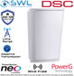 DSC Neo: PG4914 Wireless 433MHz Standard PET (38Kg) Immune PIR Detector: 12m