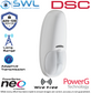 DSC Neo: PG4924 Wireless 433MHz Indoor Curtain PIR Detector: 6m