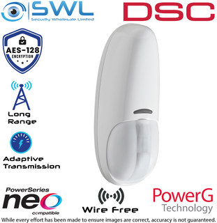 DSC Neo: PG4924 Wireless 433MHz Indoor Curtain PIR Detector: 6m