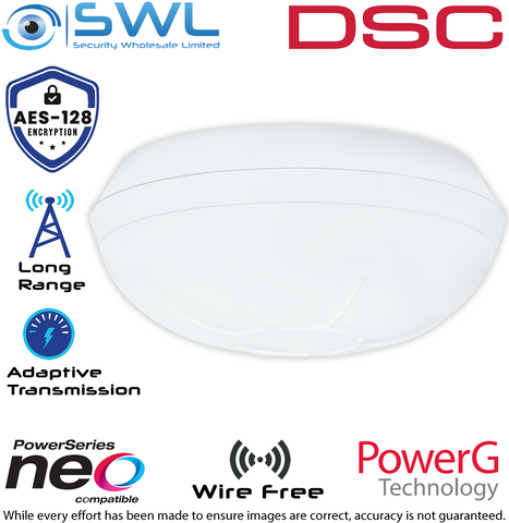 DSC Neo: PG4862 Wireless 433MHz 360° Degree PIR: 10m Diameter Max