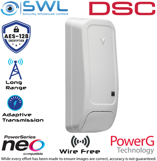 DSC Neo: PG4945 Wireless 433MHz Door Contact c/w Auxilliary Input