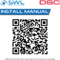 DSC Neo: PG4945 Wireless 433MHz Door Contact c/w Auxilliary Input