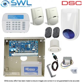 DSC Neo HS2032 RF Kit: Transformer, Tamper, RF LCD KP 2x Sirens, LC100 PIR, Rems