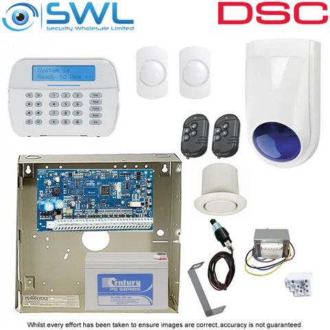 DSC Neo HS2032 RF Kit: TRSFMR, Tamper, RF LCD KP 2x Sirens, 2x Texecom P15, Rems