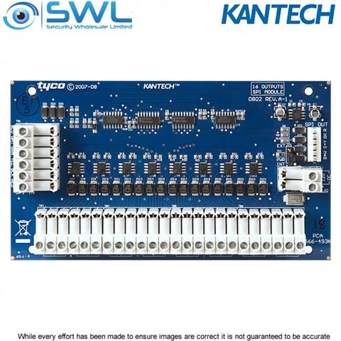 Kantech KT-MOD-OUT16: KT-400 Expansion Module 16-Zone OUTPUT c/w SPI Cable