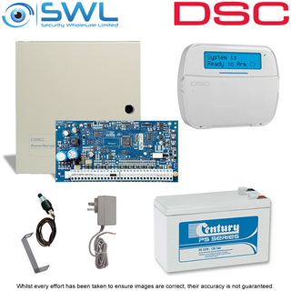 DSC Neo HS2032 Cabinet Kit: Plug Pack, Tamper & HS2LCDPSN Keypad c/w Prox