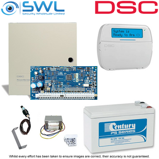 DSC Neo HS2032 Cabinet Kit: Transformer, Tamper & HS2LCDPSN Keypad c/w Prox