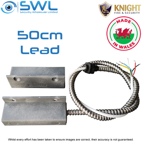 SWL NYLON SM Reed Switch: Heavy Duty, 65mm Gap, N/C, 50cm Armoured Fly