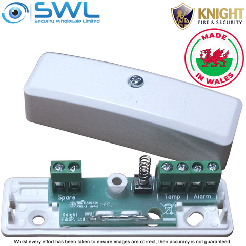 KNIGHT D75: Indoor SM Reed Switch, 35mm Gap, N/C, 6 Terminal, Tamper