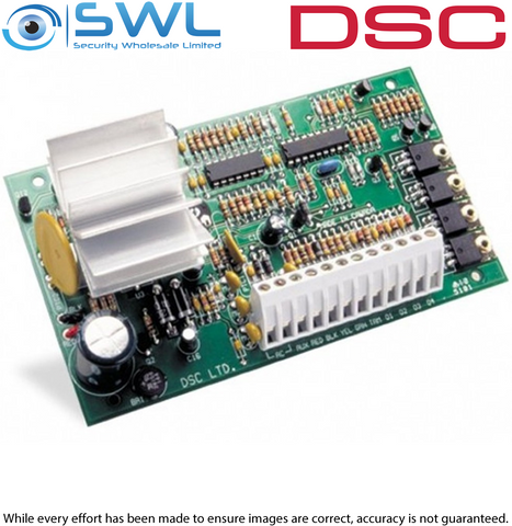 DSC PowerSeries: PC5204 Power Supply & 4 Way Relay Module