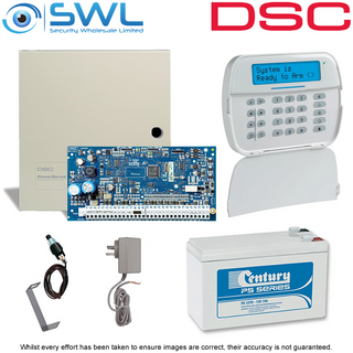 DSC Neo HS2032 Cabinet RF Kit: Plug Pack, Tamper & HS2LCDRFP4N RF KP c/w Prox