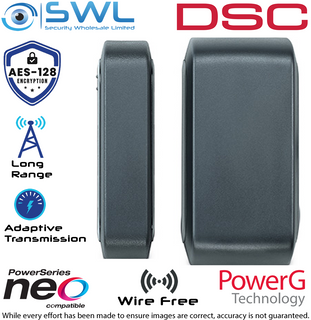 DSC Neo: PG4312 Wireless 433MHz Outdoor Magnetic Reed Contact c/w Aux Input