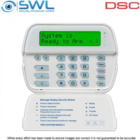 DSC PowerSeries: RFK5500 64 Zone LCD Keypad c/w 433MHz Wireless Receiver