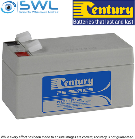 Century PS1212, 12v 1.2 A/H Sealed Lead Acid Battery