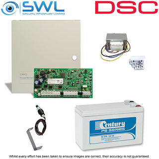 DSC PowerSeries PC1616 TX Kit: Cabinet, Transformer, Tamper & Battery Only