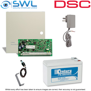 DSC PowerSeries PC1864 P/Pack Kit: Cabinet, Plug Pack, Tamper & Battery Only