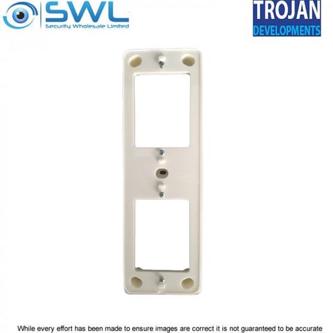 Trojan TDL-VDSM – Vertical Double Surface Mounting Block  - White