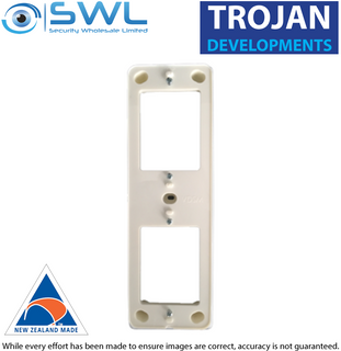 Trojan TDL-VDSM – Vertical Double Surface Mounting Block  - White