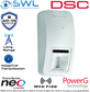 DSC Neo: PG4974P Wireless 433MHz Mirror Optic PET (40Kg) PIR Detector: 15m, 90°