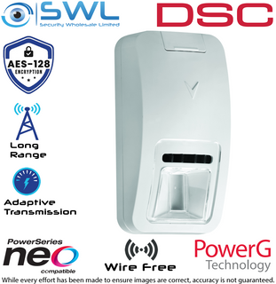 DSC Neo: PG4974P Wireless 433MHz Mirror Optic PET (40Kg) PIR Detector: 15m, 90°