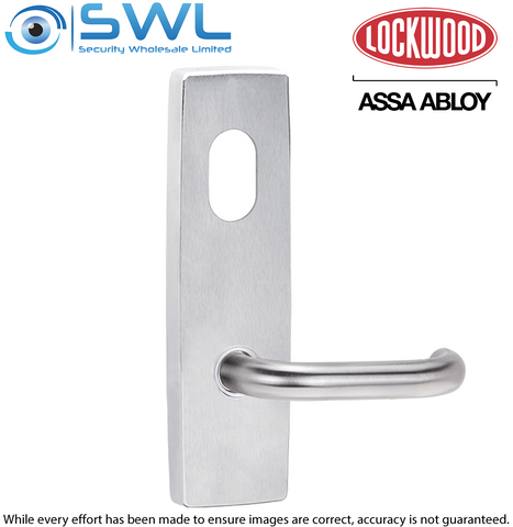 Lockwood L1801/70SC: Square End External Plate With Cylinder Hole & 70 Lever