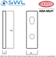 Lockwood L1801/70SC: Square End External Plate With Cylinder Hole & 70 Lever