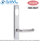 Lockwood L4801/70SC: Slimline Square End External Plate With Cylinder & 70 Lever