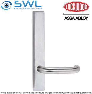 Lockwood L4805/70SC: Slimline Square End External Plain Plate & Lever Only