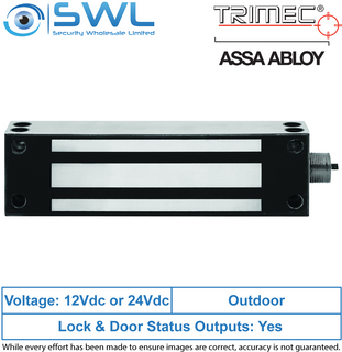 Trimec LEM600SS-M: Z8-WR Weather Resistant Single Maglock c/w Bond Sense