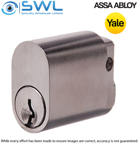 Yale 570 Oval Cylinder Satin Chrome