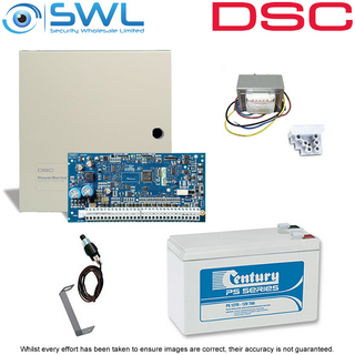 DSC Neo HS2064 Base Kit: Transformer, Battery & Tamper Only - Add Keypad