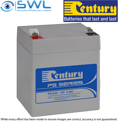 Century PS1245: 12v 4.5Ah Sealed Lead Acid Battery