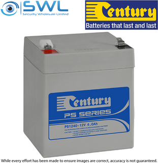 Century PS1240, 12v 4.0 A/H Sealed Lead Acid Battery