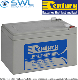 Century PS12120L, 12v 12 A/H Sealed Lead Acid Battery