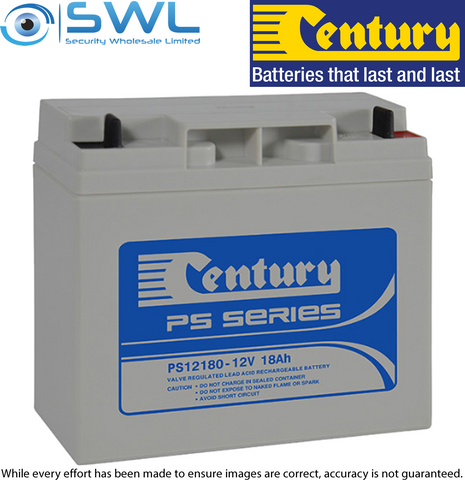 Century PS12180, 12v 18 A/H Sealed Lead Acid Battery