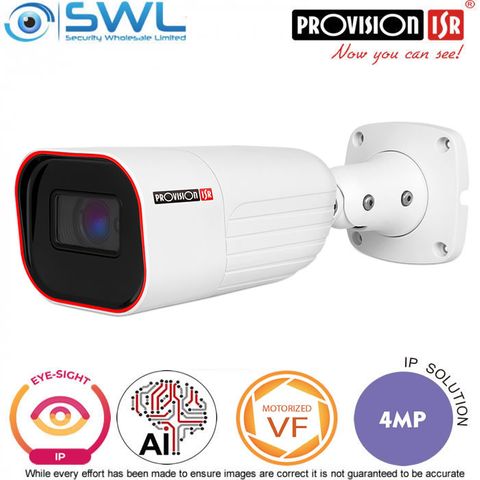Provision-ISR I6-340IPE-MVF Eye-Sight-2: 4Mp Bullet WDR IR60m IP67 2.8-12mm Moto