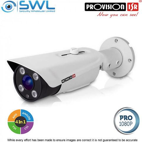 Provision-ISR I4-390AMVF 2Mp AHD (4 in 1) Bullet IR 40m IP66 2.8-12mm