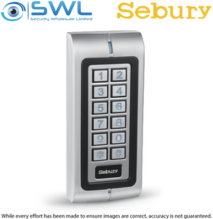 Sebury W1-A Slimline Two Door Access Control Keypad: RFID, 1200 Users