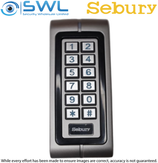 Sebury W1-A Slimline Two Door Access Control Keypad: RFID, 1200 Users